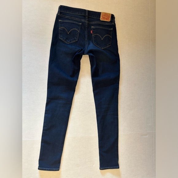 Levi’s 711 Skinny dark wash 5 pocket style denim blue jeans Sz-26 K5 - Picture 5 of 11